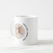 Vatertag Bester Husky Hund Vater Custom Foto Kaffeetasse (Vorderseite Links)