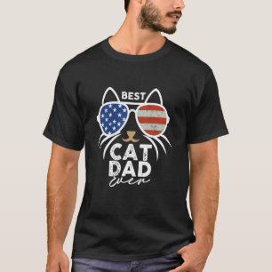 Vatertag Bester Katzenvater überhaupt Amerikanisch T-Shirt