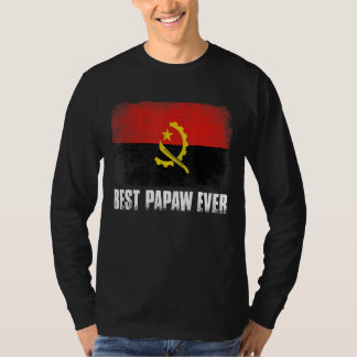 Vatertag Bester Papa je bedrückte Angola Fla T-Shirt