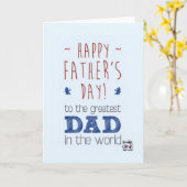 Vatertag - Bester Papa Karte (Gelbe Blume)