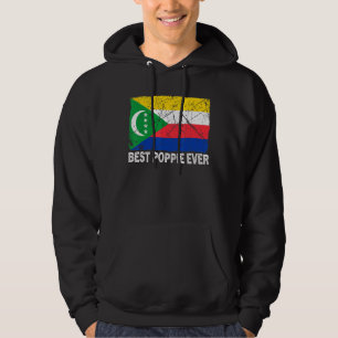 Vatertag Bester Poppie je bedrückte Komoren F Hoodie