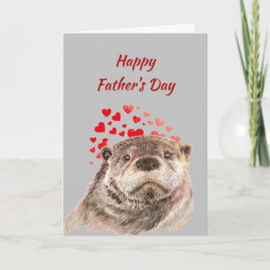 Vatertag Bester Vater Aller Zeiten Süßer Otter Feiertagskarte