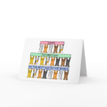 Vatertag Bester Vater Cartoon Katzen