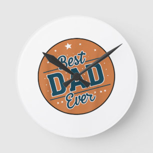 Vatertag Bester Vater Der Welt Runde Wanduhr