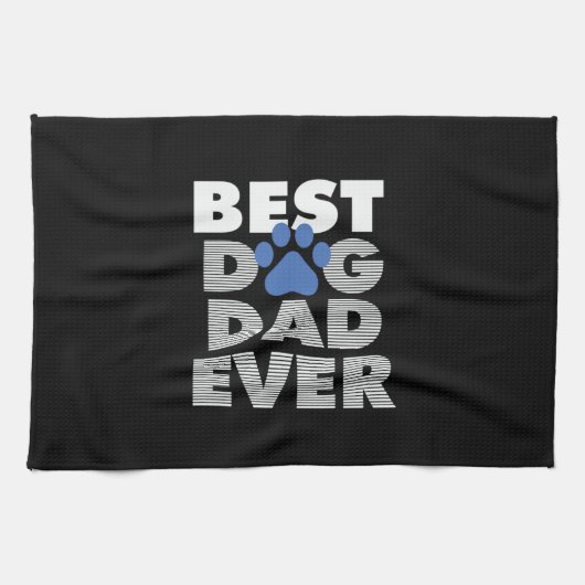 Vatertag Bester Vater für Hunde je Geschirrtuch (Horizontal)