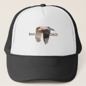 Vatertag "Bester Vater" Hawk Truckerkappe (Vorderseite)