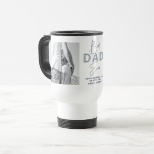 Vatertag Bester Vater je 2 Foto Dusty Blue Reisebecher