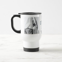 Vatertag Bester Vater je 2 Foto Dusty Blue Reisebecher