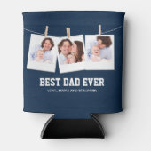 Vatertag | Bester Vater je 3 FotoCollage Dosenkühler (Vorderseite)