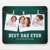 Vatertag | Bester Vater je 3 FotoCollage Mousepad (Vorne)