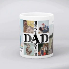 Vatertag Bester Vater je 6 Foto Collage Kaffeetasse