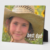 Vatertag Bester Vater je benutzerdefiniertes Foto Fotoplatte (Seite)