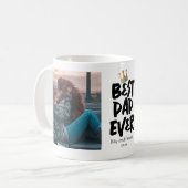 Vatertag Bester Vater je Foto Kaffeetasse (Vorderseite Links)