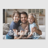 Vatertag Bester Vater je Foto Magnet-Karte Magnetkarte (Vorderseite)