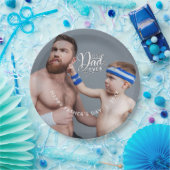 Vatertag Bester Vater je Foto Pappteller (Party)