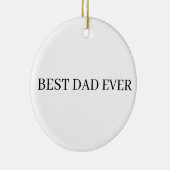 Vatertag Bester Vater je Keramik Ornament (Rechts)