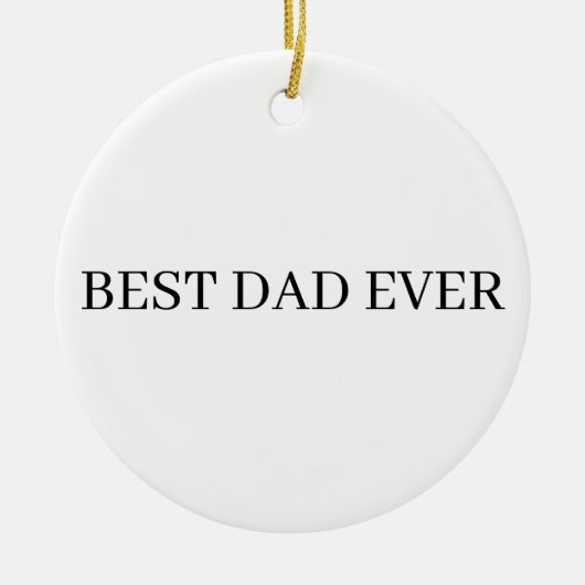 Vatertag Bester Vater je Keramik Ornament (Vorne)