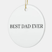 Vatertag Bester Vater je Keramik Ornament (Links)