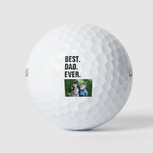 Vatertag Bester Vater je Kind Foto Golfball (Vorderseite)
