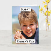 Vatertag Bester Vater je Kind Foto Karte (Gelbe Blume)