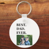 Vatertag Bester Vater je Kind Foto Schlüsselanhänger (Rückseite)