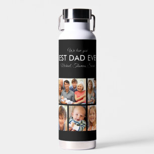 Vatertag Bester Vater je Trendy FotoCollage Trinkflasche