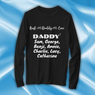 Vatertag Bester Vater je Typografie   T-Shirt