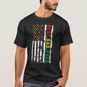 Vatertag Bester Vater je US-Flagge Schwarzes Afrik T-Shirt