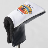 Vatertag Bester Vater nach Par Retro Golf Headcover (3/4 Vorderseite)