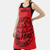 Vatertag Bester Vater Nr. 1 Vater Personalisiert Schürze (InSitu)