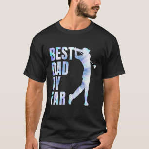 Vatertag Bester Vater Par Golf Gefärbte Krawatte 2 T-Shirt