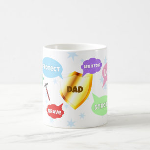 Vatertag Bester Vater Word Wolken King Crown Liebe Kaffeetasse