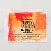 Vatertag Bibel Verse Sprichwörter 20:7 Postkarte (Vorne/Hinten)