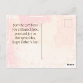 Vatertag Bibel Verse Sprichwörter 20:7 Postkarte (Rückseite)