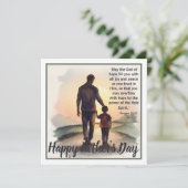 Vatertag Bibelverse: Römer 15:13 Feiertagskarte (Stehend Vorderseite)