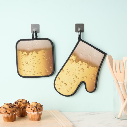 Vatertag, Bier, Barbeque, GRILLEN, Vater Ofenhandschuh & Topflappen-Set (Insitu (Hängend))