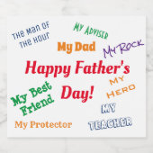 Vatertag Bierflaschenetikett (Einzelnes Label)