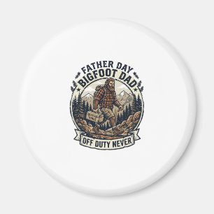 Vatertag Bigfoot Dad Shirt Dad-Modus in freier Wil Magnet
