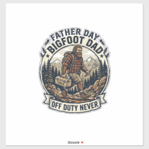 Vatertag Bigfoot Dad Shirt Dad Modus In The Wild Aufkleber