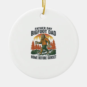Vatertag Bigfoot Dad Shirt Der Mann Der Mythos Der Keramik Ornament