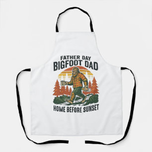 Vatertag Bigfoot Dad Shirt Der Mann Der Mythos Der Schürze