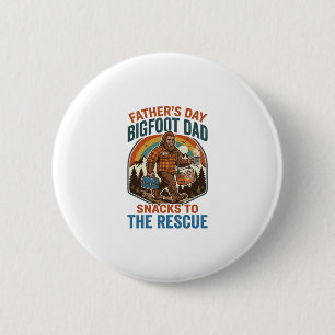Vatertag Bigfoot Dad Shirt Kinder großziehen wie e Button