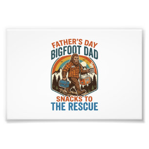 Vatertag Bigfoot Dad Shirt Kinder großziehen wie e Fotodruck
