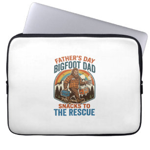 Vatertag Bigfoot Dad Shirt Kinder großziehen wie e Laptopschutzhülle
