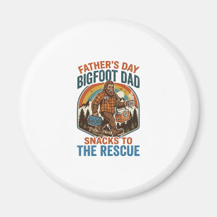 Vatertag Bigfoot Dad Shirt Kinder großziehen wie e Magnet