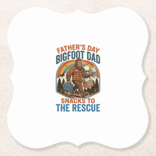 Vatertag Bigfoot Dad Shirt Kinder großziehen wie e Untersetzer