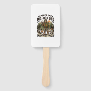 Vatertag Bigfoot Dad Shirt Woodland Papa Retro G Fächer