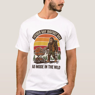 Vatertag Bigfoot Papa Shirt Camping Legende Vater