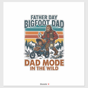 Vatertag Bigfoot Papa Shirt Camping Legende Vater Aufkleber