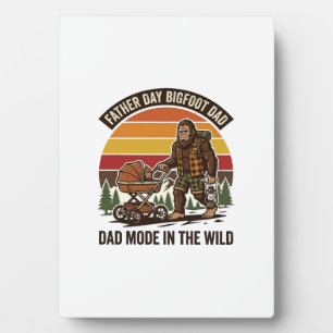 Vatertag Bigfoot Papa Shirt Camping Legende Vater Fotoplatte